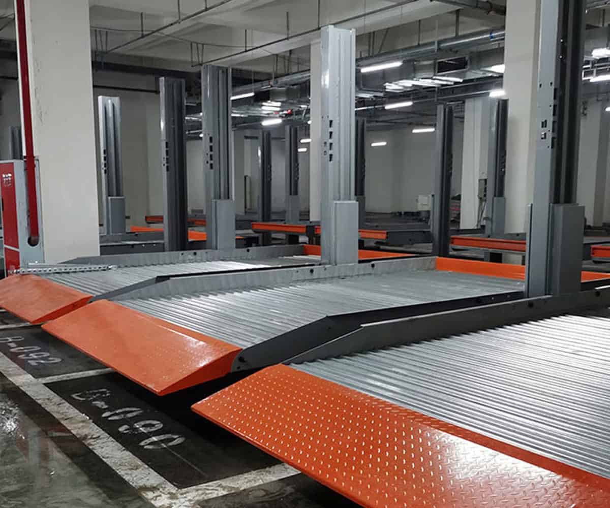 四柱簡易升降類機械式立體停車設(shè)備價格