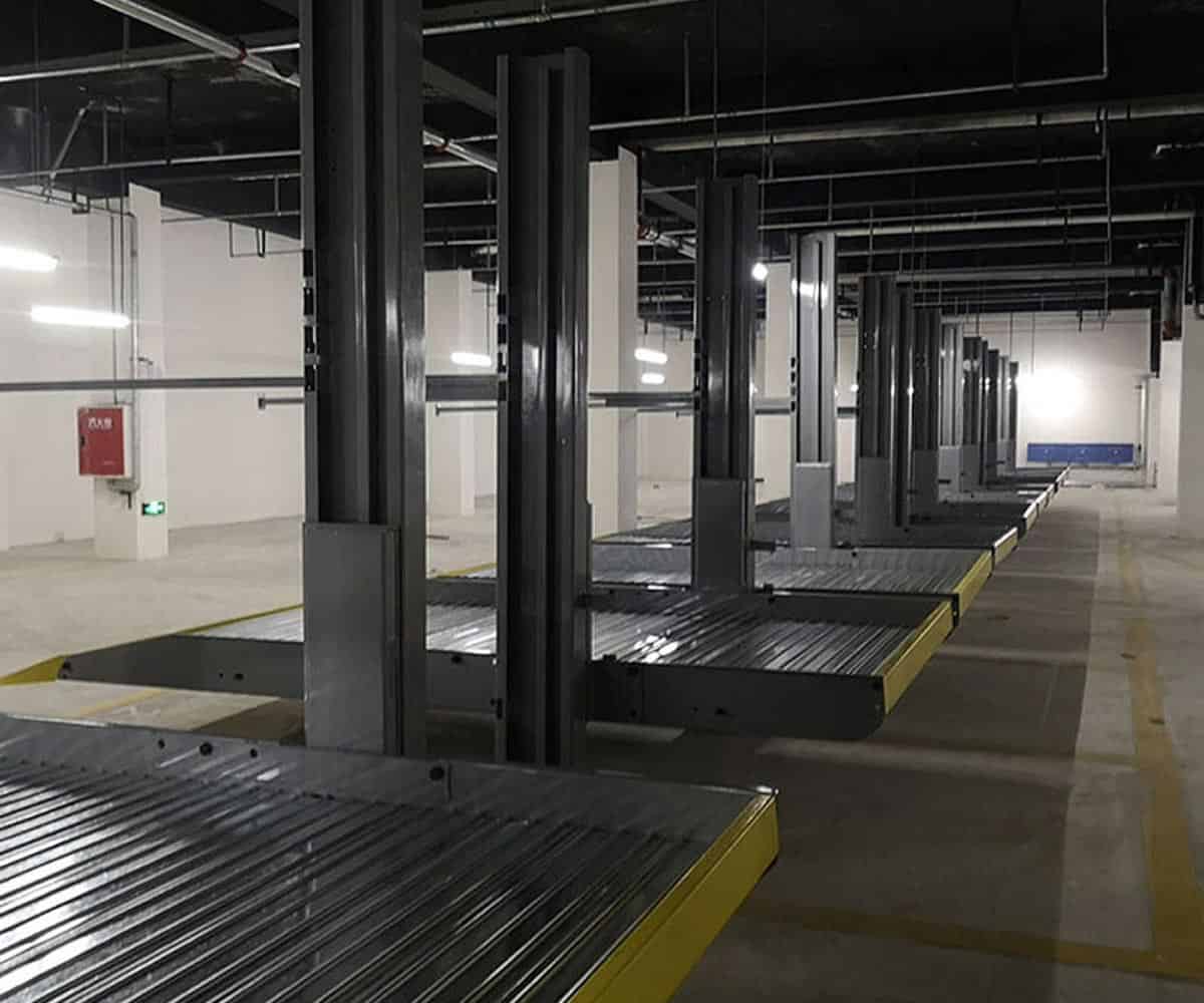 麒麟?yún)^(qū)兩柱機(jī)械式停車設(shè)備安裝