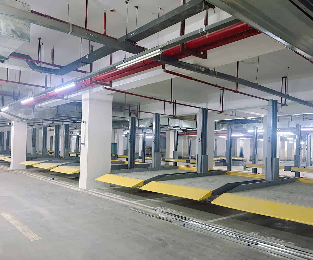 兩柱式立體停車設(shè)備左右晃動(dòng)故障解決辦法