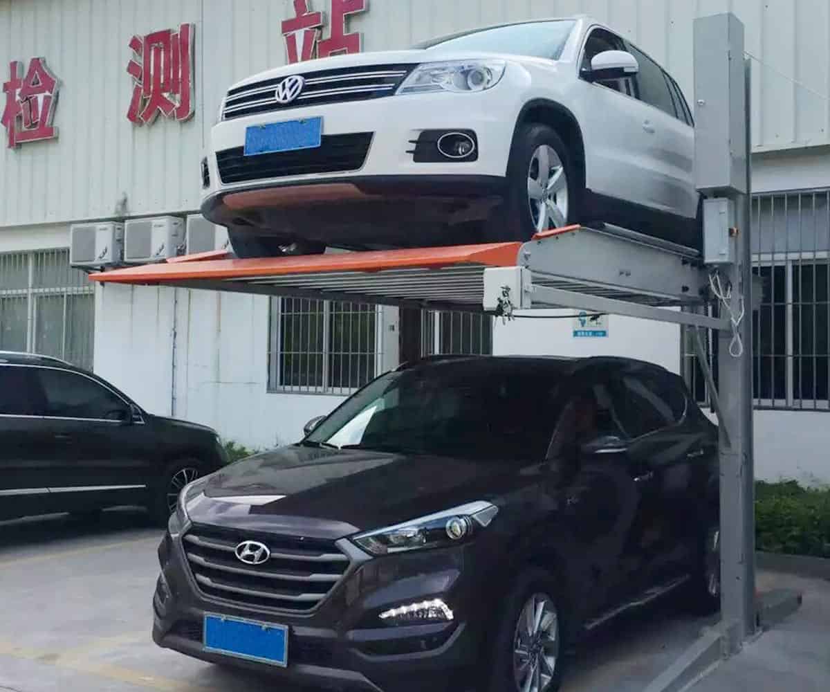 云南省小區(qū)雙柱簡易升降立體停車