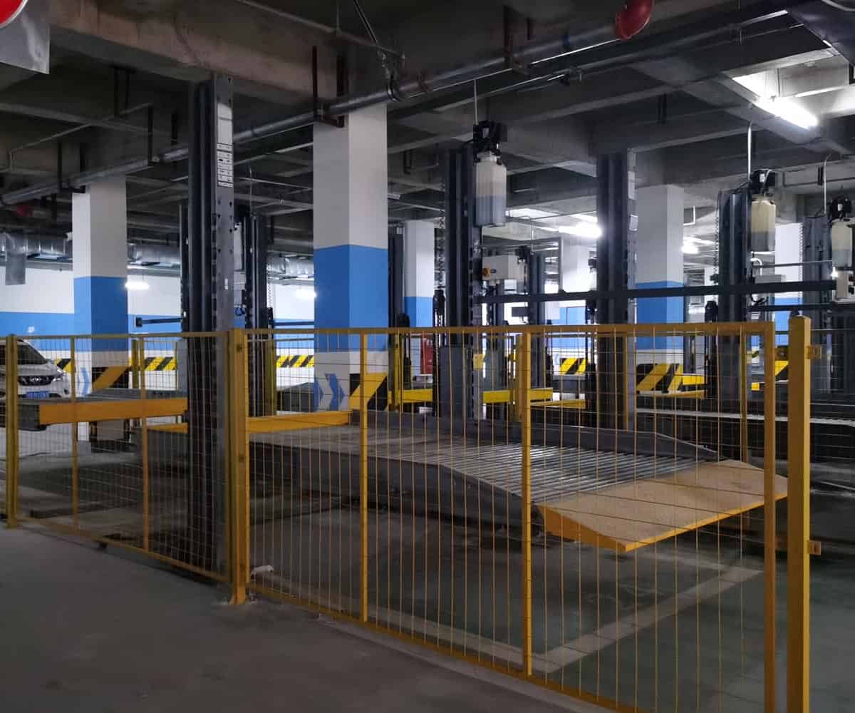 昆明市小區(qū)簡易升降式停車設備